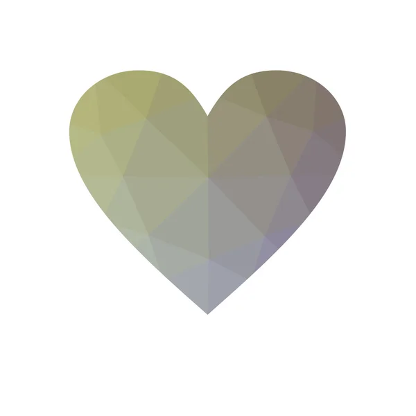Coração multicolorido isolado no fundo branco . — Fotografia de Stock