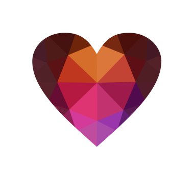 Beyaz arka plan üzerinde izole pembe kalp.