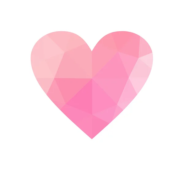 Ροζ καρδιά που απομονώνονται σε λευκό φόντο. — Φωτογραφία Αρχείου