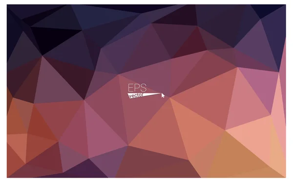 Mehrfarbige dunkelblaue, gelbe, orangefarbene geometrische dreieckige Low-Poly-Origami-Stil Farbverlauf Illustration grafischer Hintergrund. Vektor-polygonales Design für Ihr Unternehmen. — Stockvektor