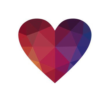 Beyaz arka plan üzerinde izole pembe kalp.