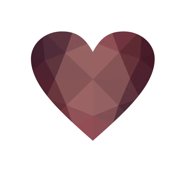 Coração vermelho isolado no fundo branco. — Fotografia de Stock
