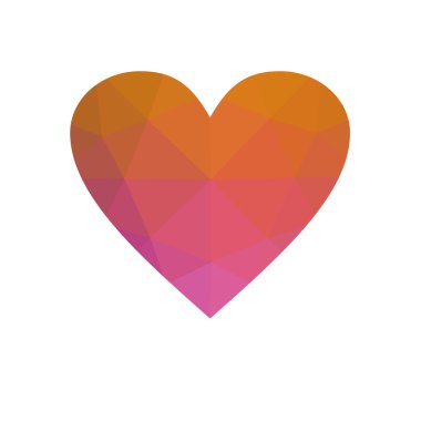 Beyaz arka plan üzerinde izole pembe kalp.