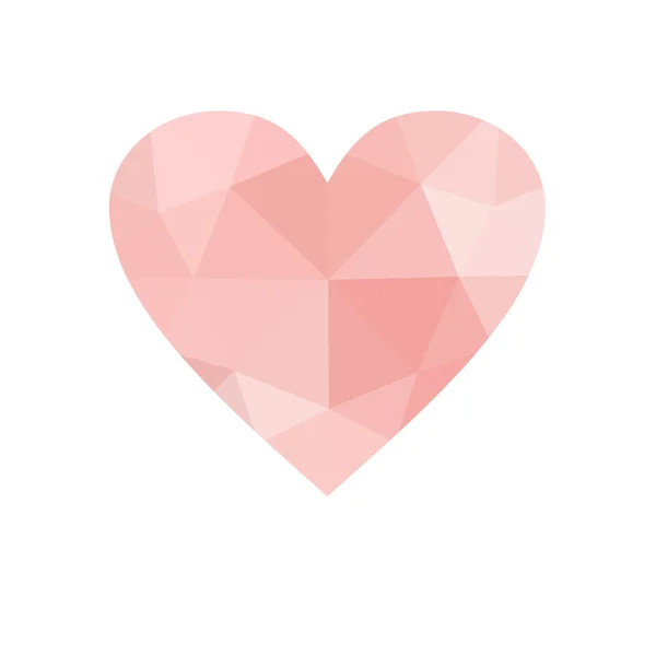 Pink heart isolated on white background. — Stock Photo, Image