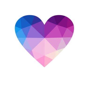 Beyaz arka plan üzerinde izole mavi kalp.