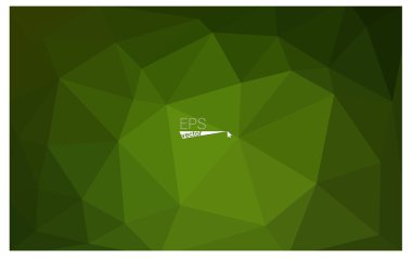 Koyu yeşil geometrik buruşuk üçgen düşük Poli origami stil degrade illüstrasyon grafik arka plan. İşiniz için vektör poligonal tasarımı.