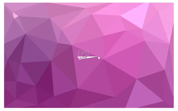 Rosa geometrische zerrumpelte dreieckige Low-Poly-Origami-Stil Gradient Illustration grafischer Hintergrund. Vektor-polygonales Design für Ihr Unternehmen. — Stockvektor