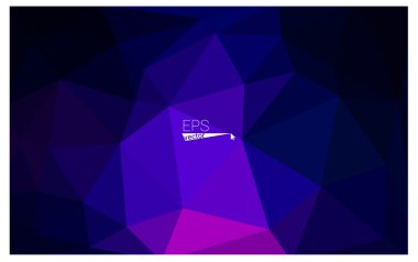 çok renkli koyu pembe üçgen düşük Poli origami stil degrade illüstrasyon grafik arka plan mavi geometrik yeminler. İşiniz için vektör poligonal tasarımı.