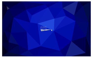 Koyu mavi geometrik buruşuk üçgen düşük Poli origami stil degrade illüstrasyon grafik arka plan. İşiniz için vektör poligonal tasarımı.