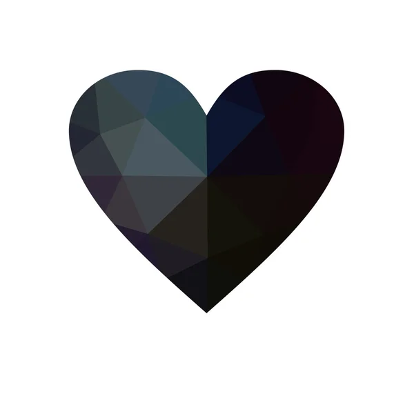 Coração azul isolado no fundo branco . — Fotografia de Stock