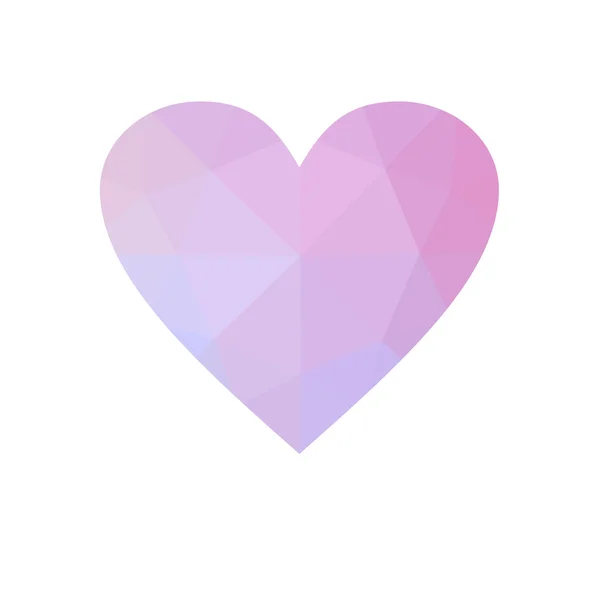 Purple heart geïsoleerd op witte achtergrond. — Stockfoto