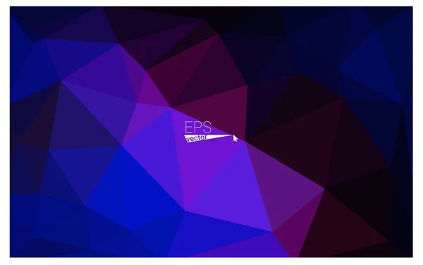 Multicolor rosa oscuro, azul geométrico arrugado triangular bajo poli origami estilo gradiente ilustración fondo gráfico. Diseño poligonal vectorial para su negocio . — Archivo Imágenes Vectoriales