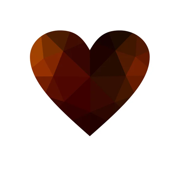 Multicolor heart isolated on white background. — Stock Photo, Image