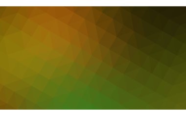 Üçgenler ve degrade origami tarzı oluşur çok renkli koyu yeşil, sarı, turuncu poligonal tasarım illüstrasyon.