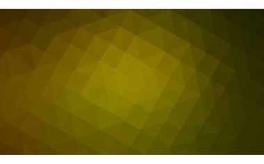 Üçgenler ve degrade origami tarzı oluşur çok renkli koyu yeşil, sarı, turuncu poligonal tasarım illüstrasyon.