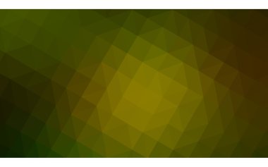 Üçgenler ve degrade origami tarzı oluşur çok renkli koyu yeşil, sarı, turuncu poligonal tasarım illüstrasyon.