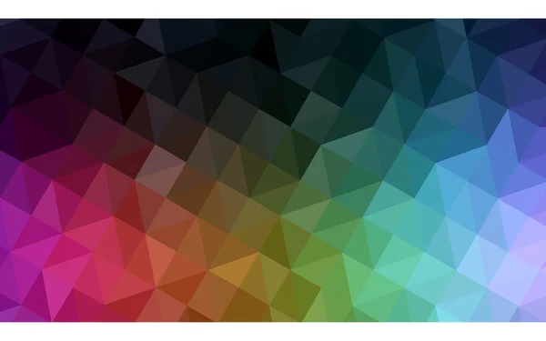 Illustration multicolore de conception polygonale foncée, qui se composent de triangles et de dégradés dans le style origami . — Image vectorielle