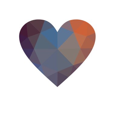 Beyaz arka plan üzerinde izole mavi kalp.