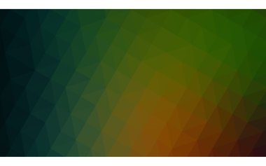 Üçgenler ve degrade origami tarzı oluşur çok renkli koyu kırmızı, yeşil köşeli tasarım illüstrasyon.