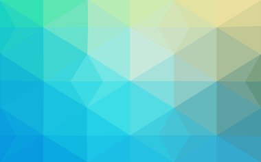 Üçgenler ve degrade origami tarzı oluşur çok renkli yeşil, mavi köşeli tasarım deseni.