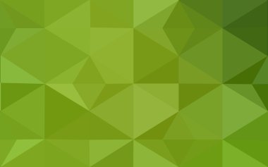 Üçgenler ve degrade origami tarzı oluşur çok renkli yeşil, sarı, turuncu poligonal tasarım deseni.