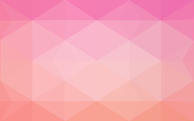 Üçgenler ve degrade origami tarzında oluşan pembe poligonal tasarım deseni.