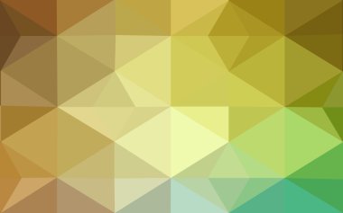 Üçgenler ve degrade origami tarzı oluşur çok renkli yeşil, sarı, turuncu poligonal tasarım deseni.