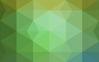 Üçgenler ve degrade origami tarzı oluşur çok renkli yeşil, sarı, turuncu poligonal tasarım deseni.