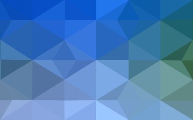 Üçgenler ve degrade origami tarzı oluşur çok renkli yeşil, mavi köşeli tasarım deseni.