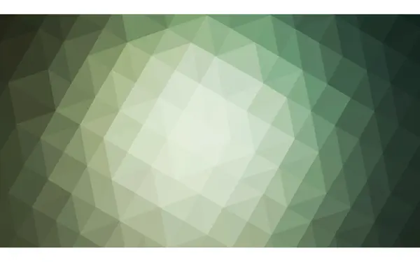 Зеленый многоугольный рисунок, состоящий из треугольников и градиента в стиле оригами . — стоковый вектор