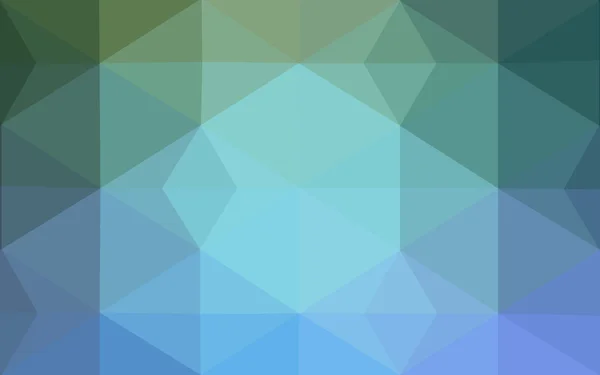 Multicolor green, blue polygonal design pattern, which consist of triangles and gradient in origami style. — Stock Vector