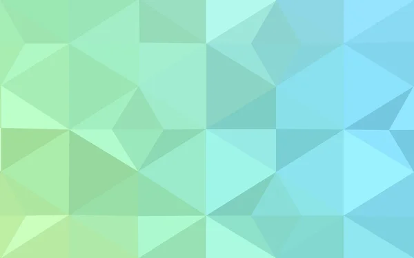 多色的绿色、 蓝色的多边形设计模式，三角形和梯度的折纸样式组成的. — 图库矢量图片