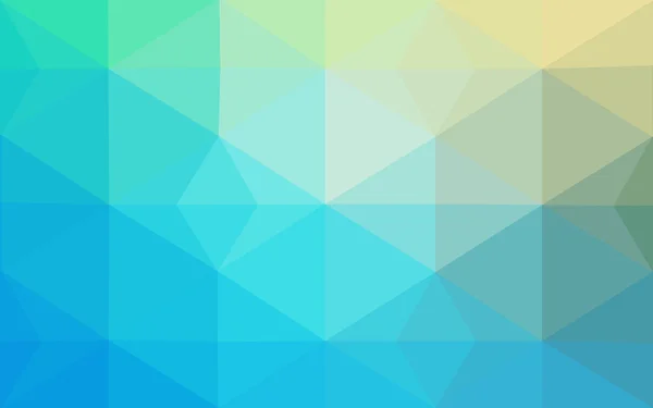 Multicolor groene, blauwe veelhoekige ontwerppatroon, die bestaan uit driehoeken en verloop in origami stijl. — Stockvector