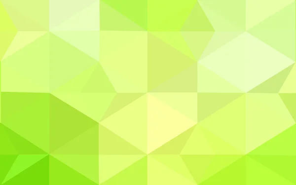 Multicolor green, yellow, orange polygonal design pattern, which consist of triangles and gradient in origami style. — Stock Vector