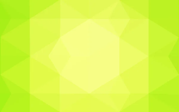 Modello di disegno poligonale multicolore verde, giallo, arancione, composto da triangoli e gradienti in stile origami . — Vettoriale Stock