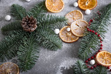 Yeni yıl. Noel kartı. Noel arka plan.