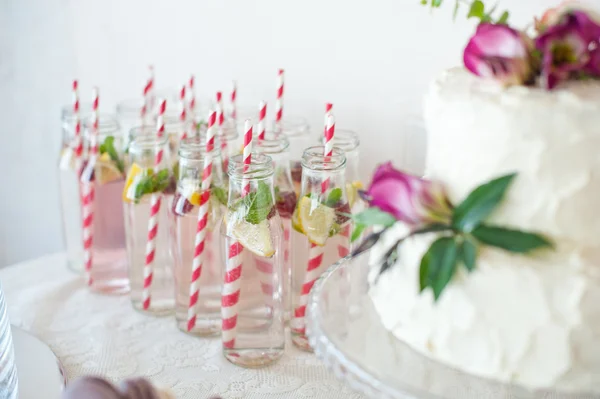 Lemonade on the table Stock Photo