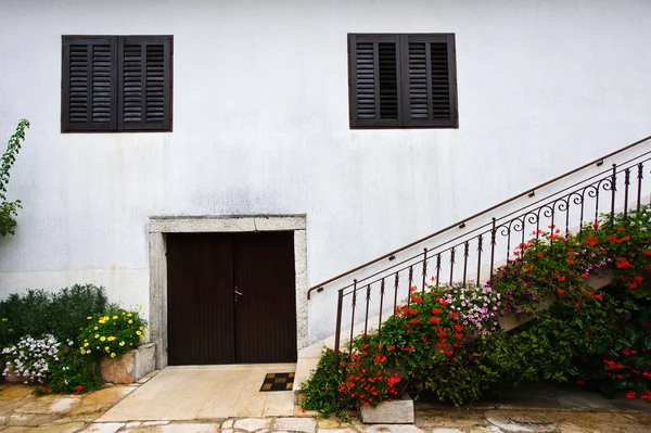 Mediterranean house with plants