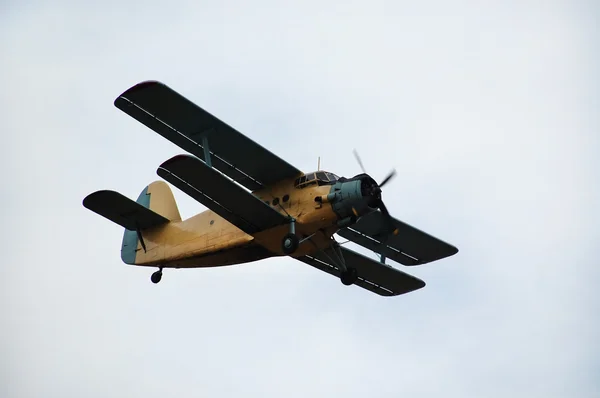 Airplane Antonov (AN-2) cornhusker in the air — Stock Photo, Image