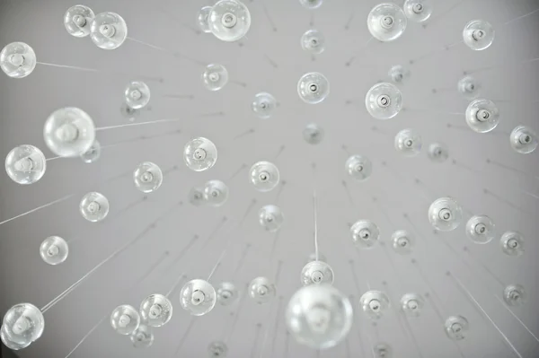 Topu lambalar parlaklık ile soyut resim