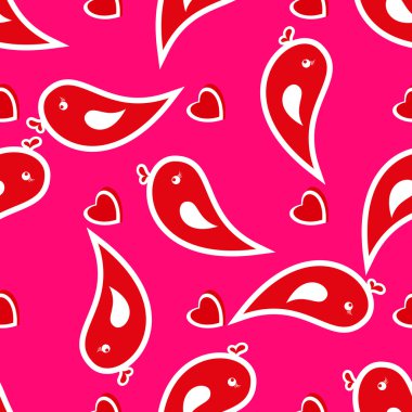 Mutlu Sevgililer günü kalpleri ve ok sorunsuz illüstrasyon vektör