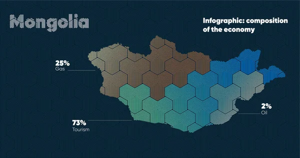 Karta Stylizovaným Orientálním Překrývajícím Vzorem Transformačním Efektem Orientální Zlatý Vzor — Stockový vektor