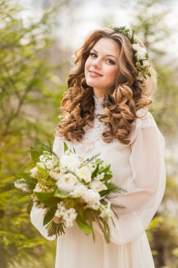 Bahar Düğün bir dekor ile parkta