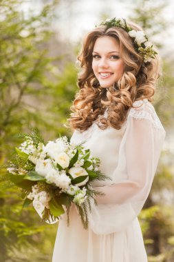 Bahar Düğün bir dekor ile parkta