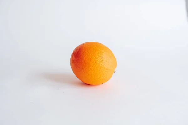 Fresh Ripe Orange Fruit White Background — Stock Photo, Image
