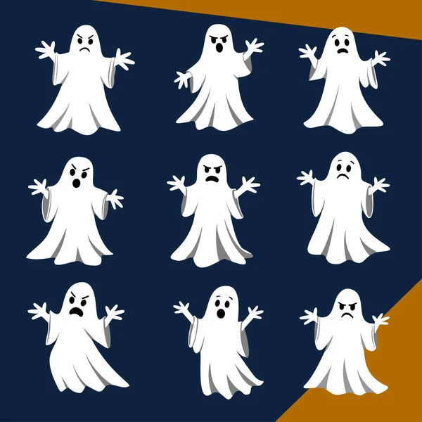 Farklı yüz ifadeleri olan çizgi film karakterleri.