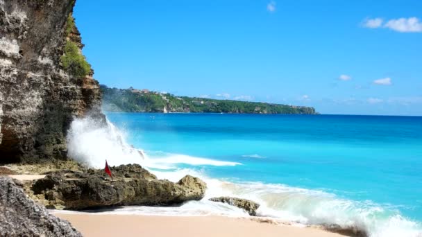 Dreamland beach on Bali. — Stock Video