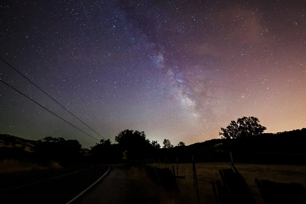 Starry night in California — Stock Photo, Image