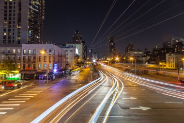 New York, ABD - 26 Ağustos 2014: ünlü Roosevelt Adası cabl