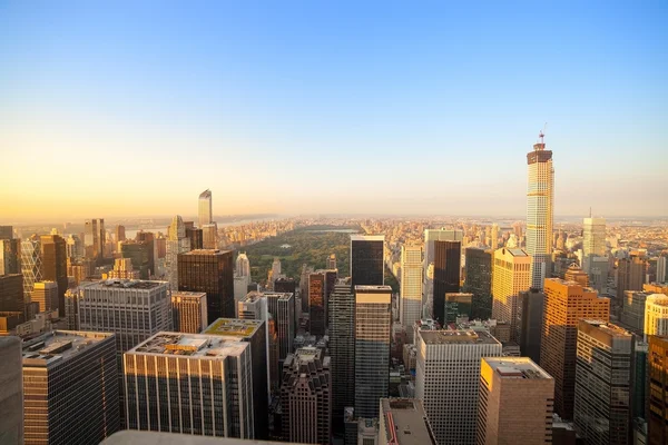 A Central Park, láttam a New York-i Skyline a ' tetején a — Stock Fotó